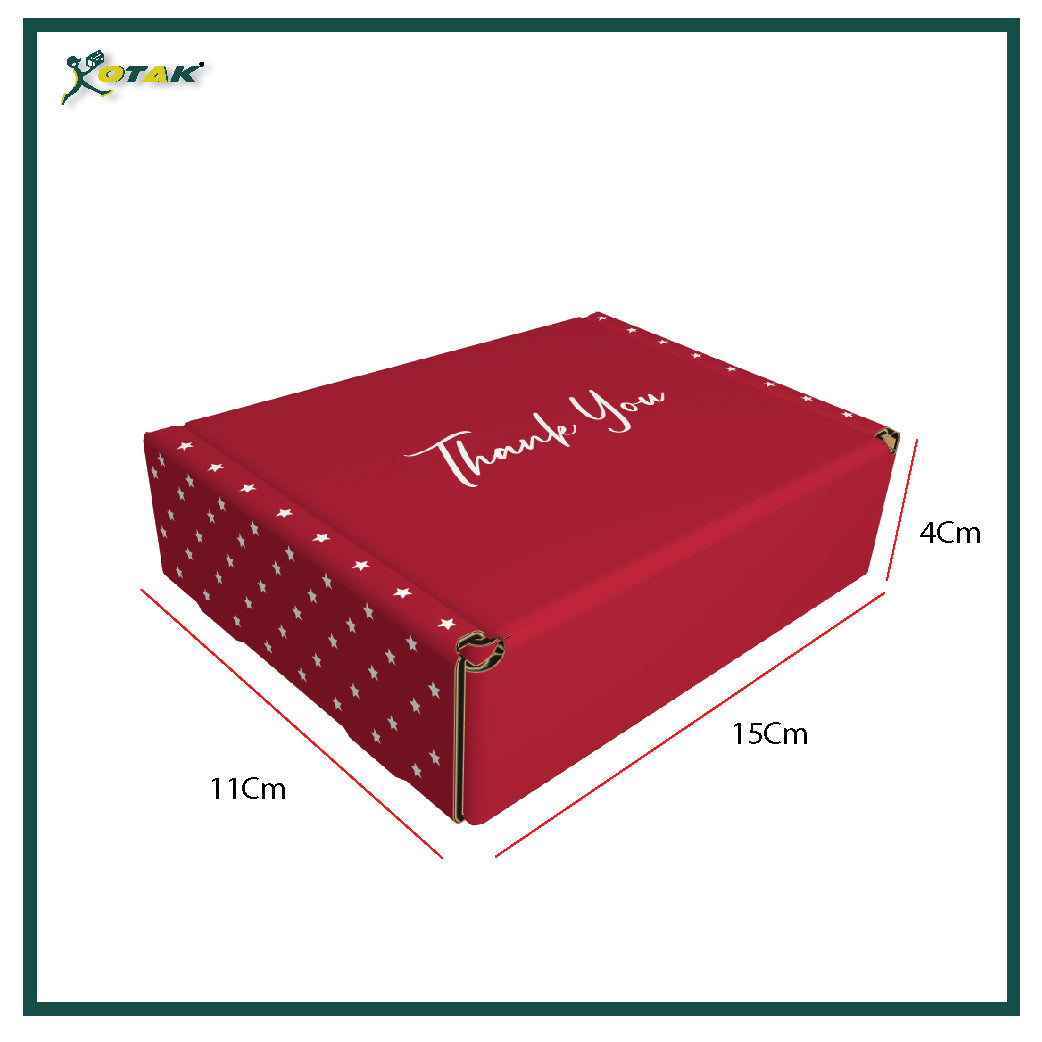 Thank You Design Red Gift Box / Thank You Box / Gift Box