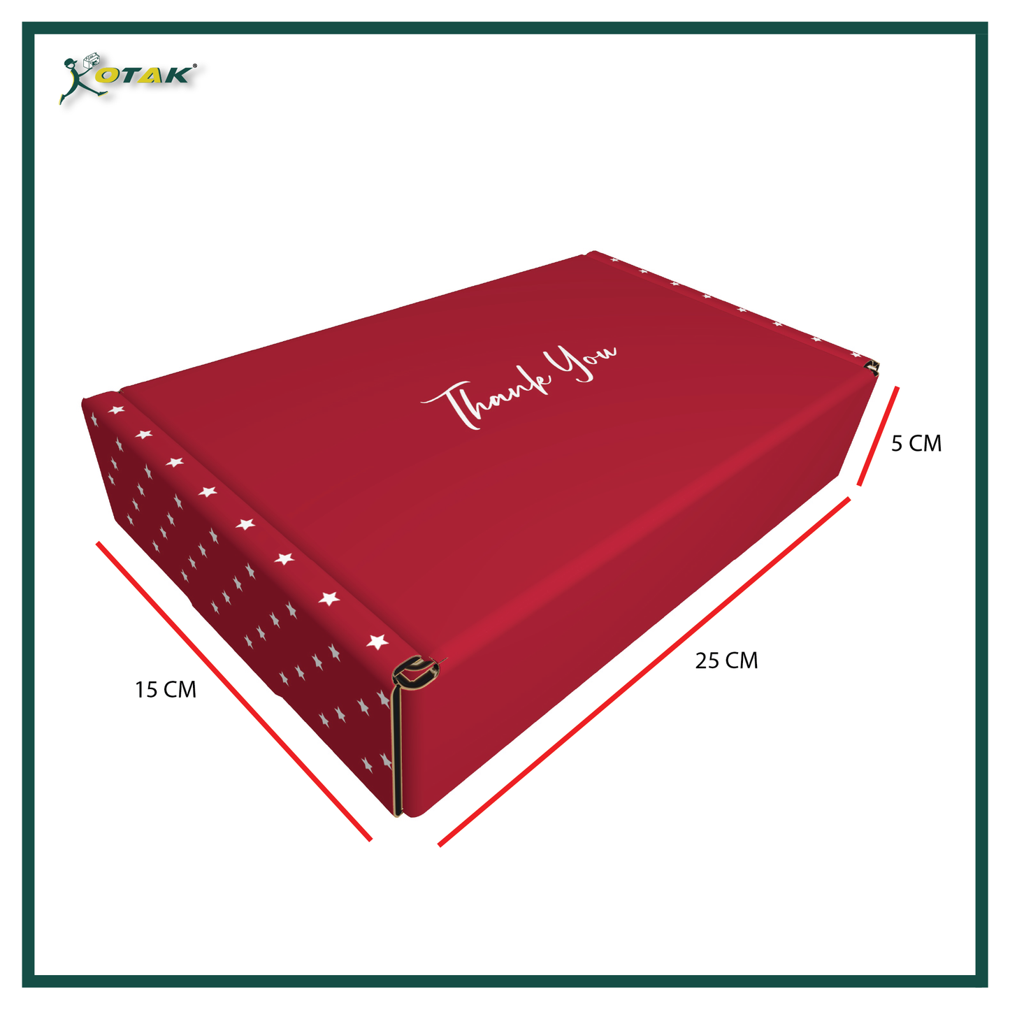 Thank You Design Red Gift Box / Thank You Box / Gift Box