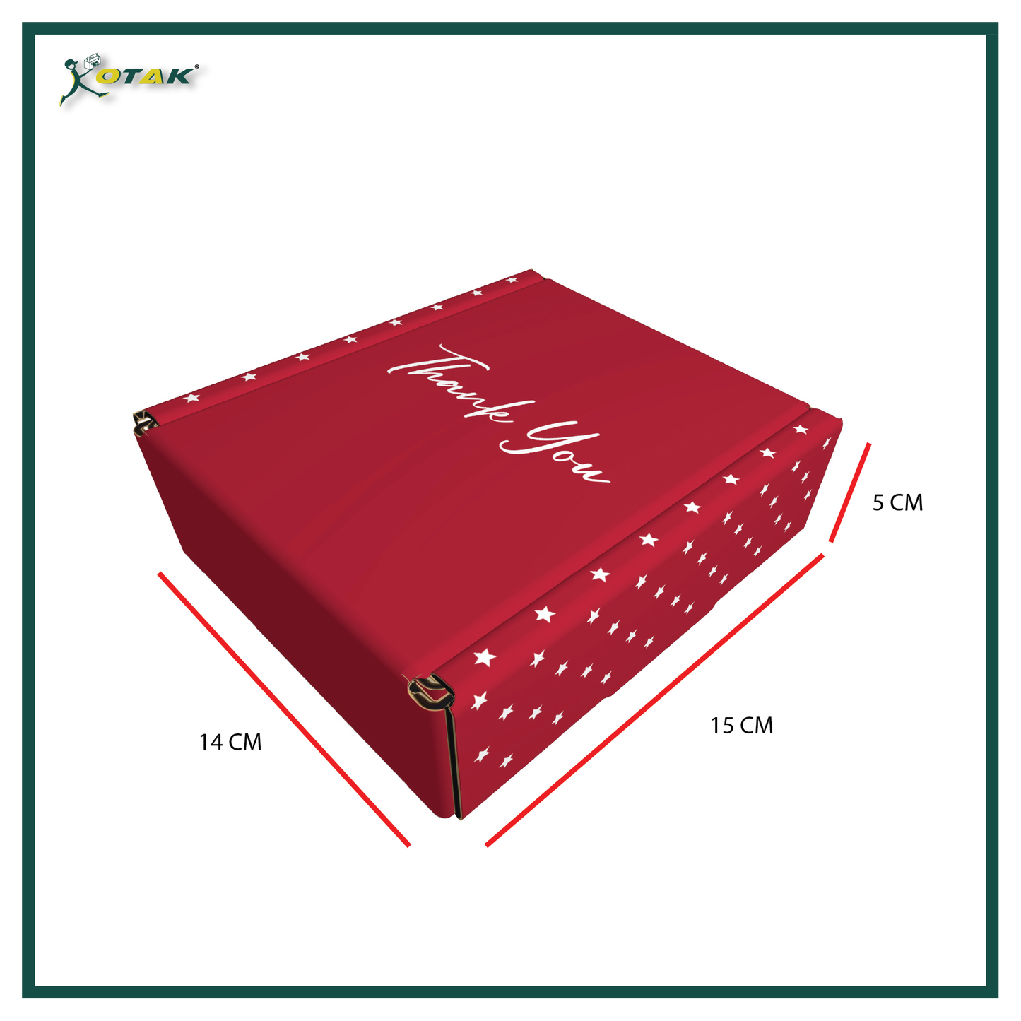 Thank You Design Red Gift Box / Thank You Box / Gift Box