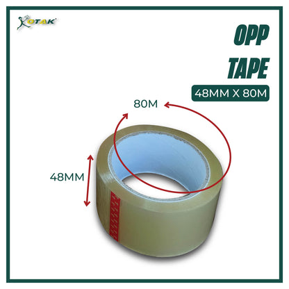 OPP Tape 48 mm x 80m transparent packaging clear adhesive tape