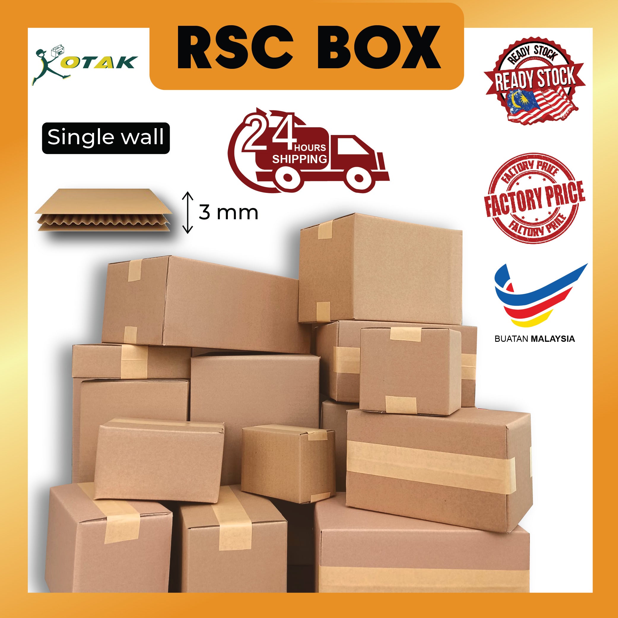 Plain RSC / Packaging / Corrugator box / Online Website – Kotak ...