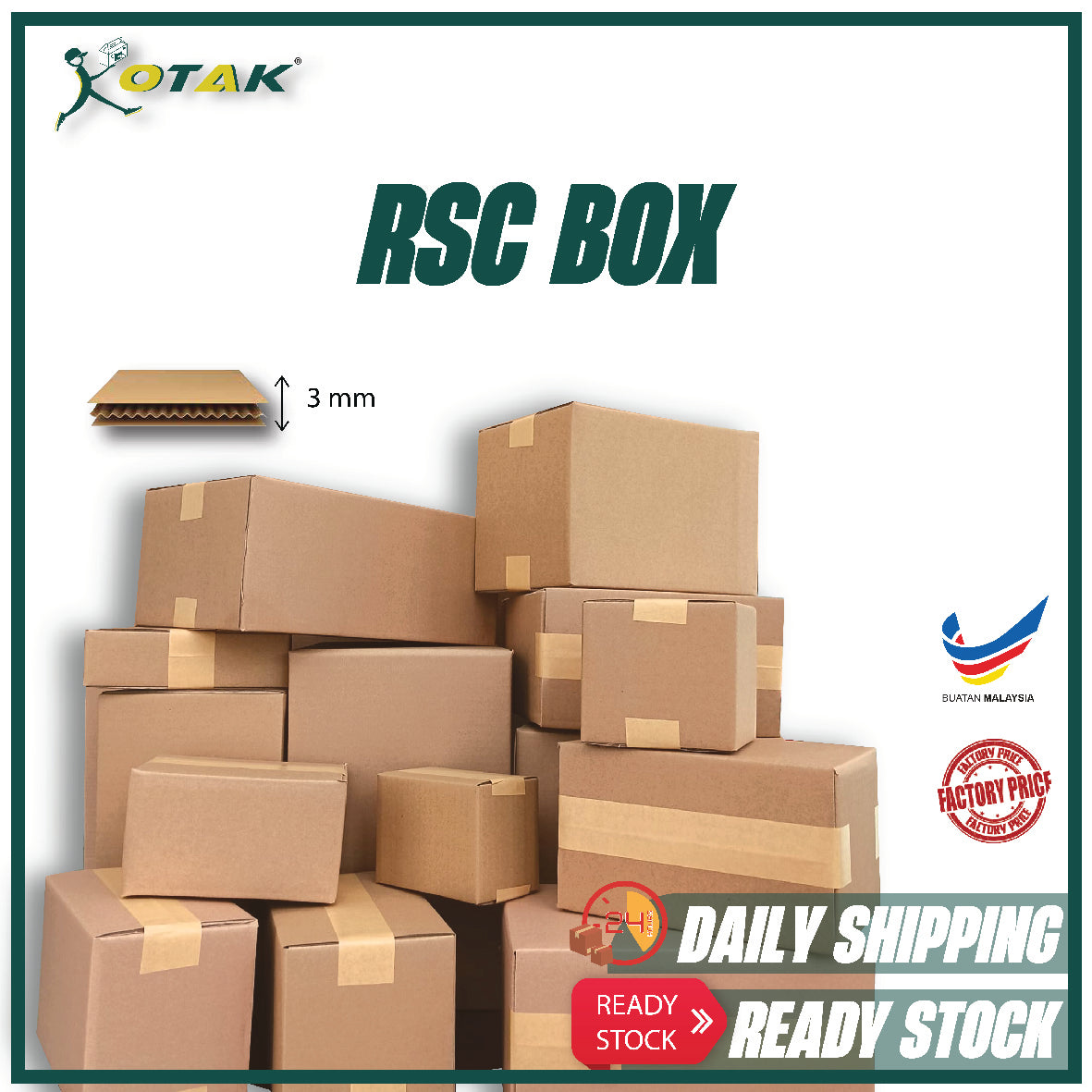 Plain RSC / Packaging / Corrugator box / Online Website – Kotak ...